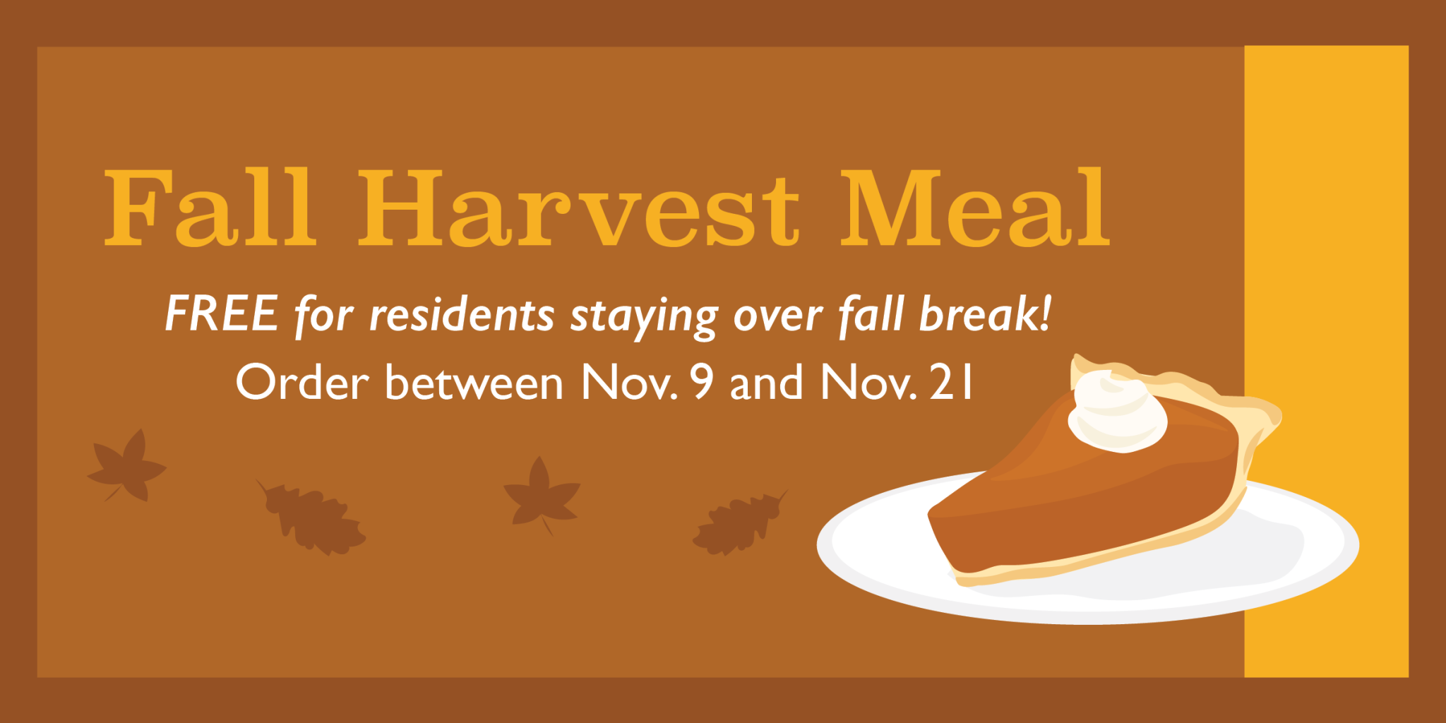 Fall Harvest Meal promotional image