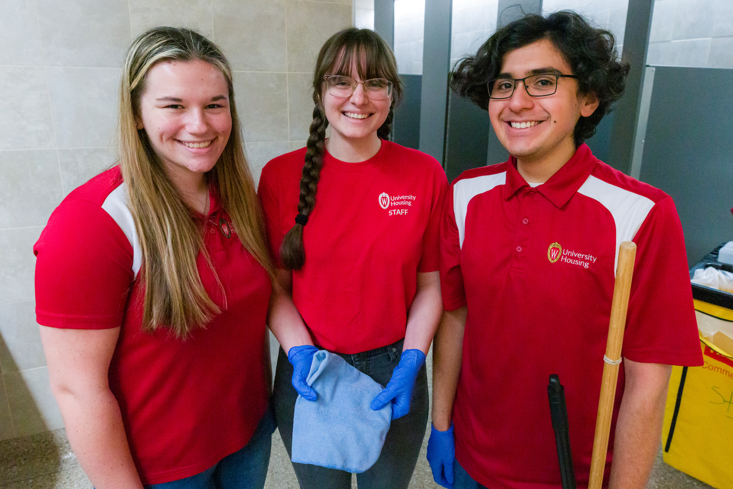 Facilities student employees in a group photo