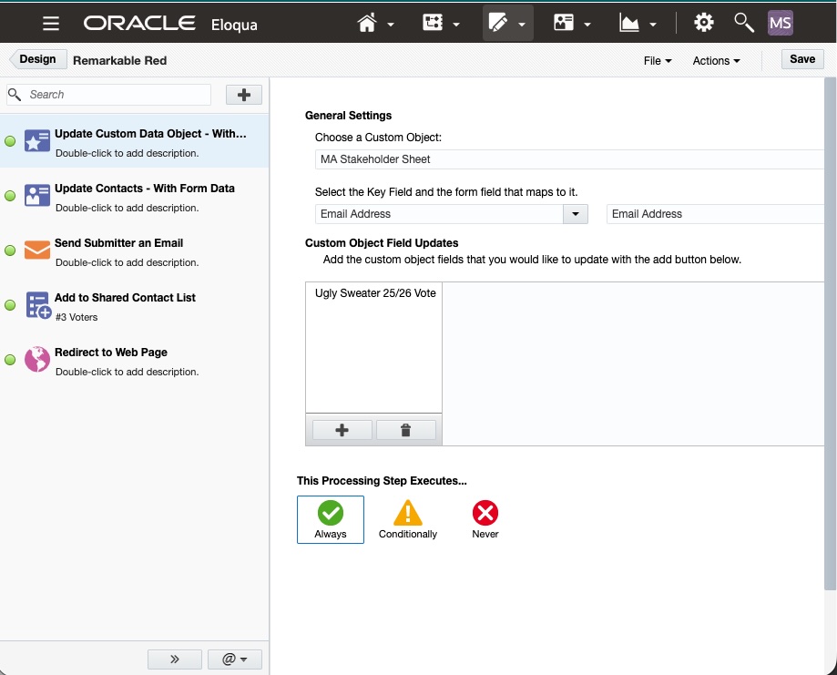 Blind Form Submit Processing steps