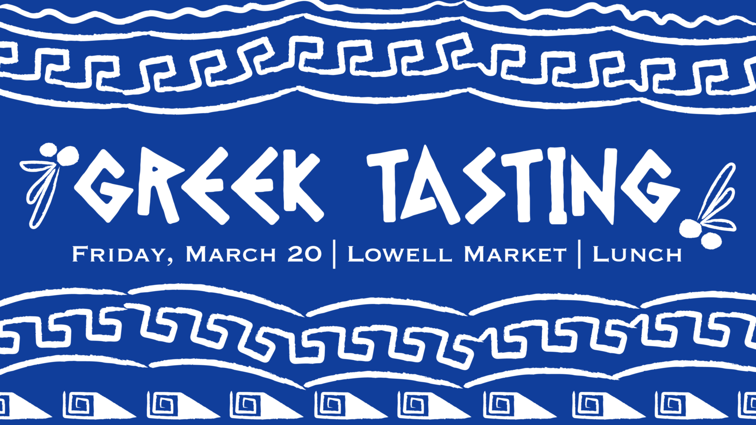 Greek Tasting promotional graphic