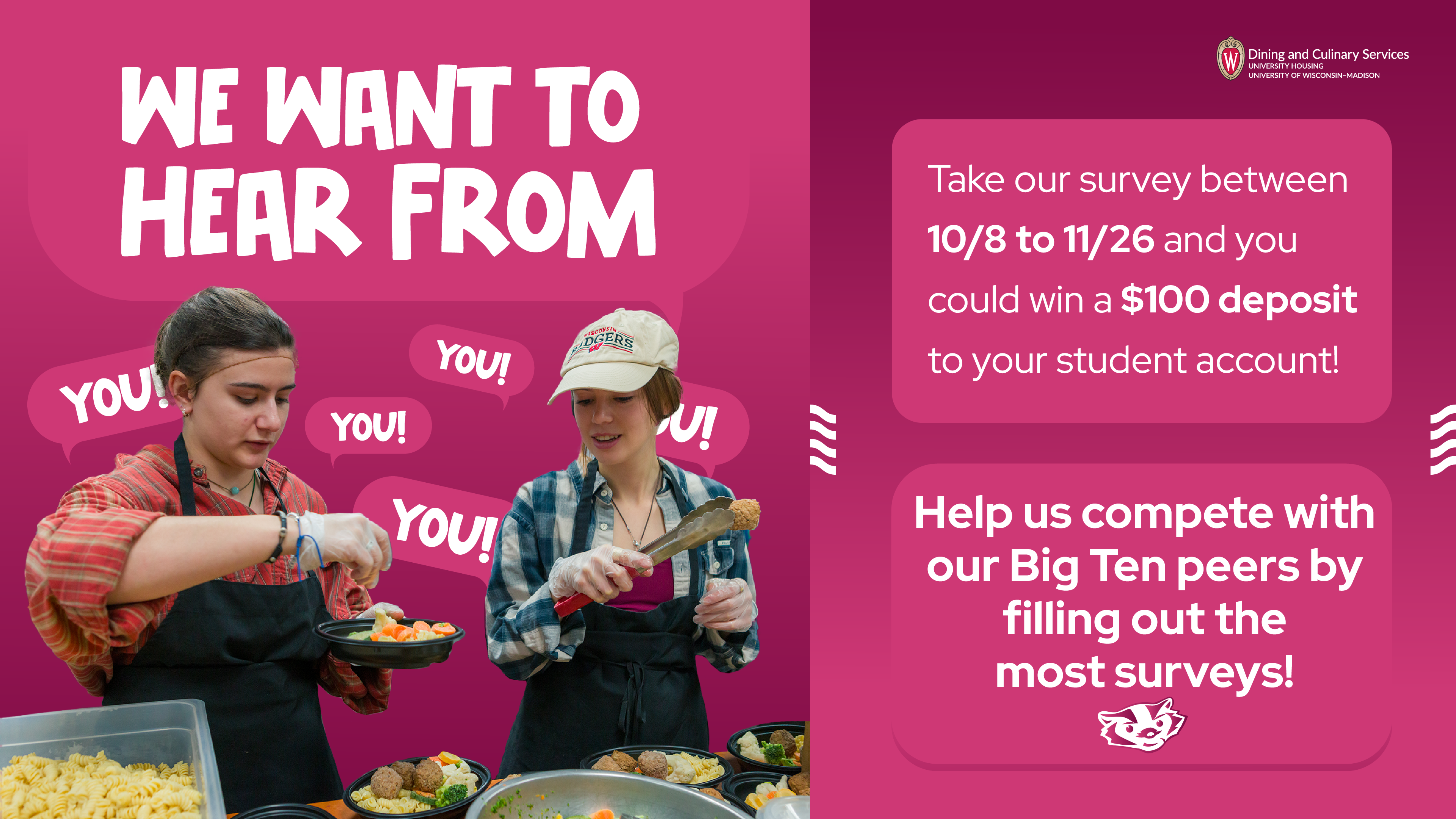 Dining survey promotional image