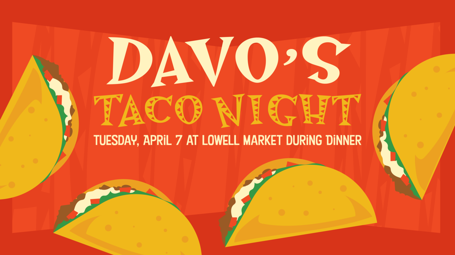 DavO's Taco Night promotional graphic