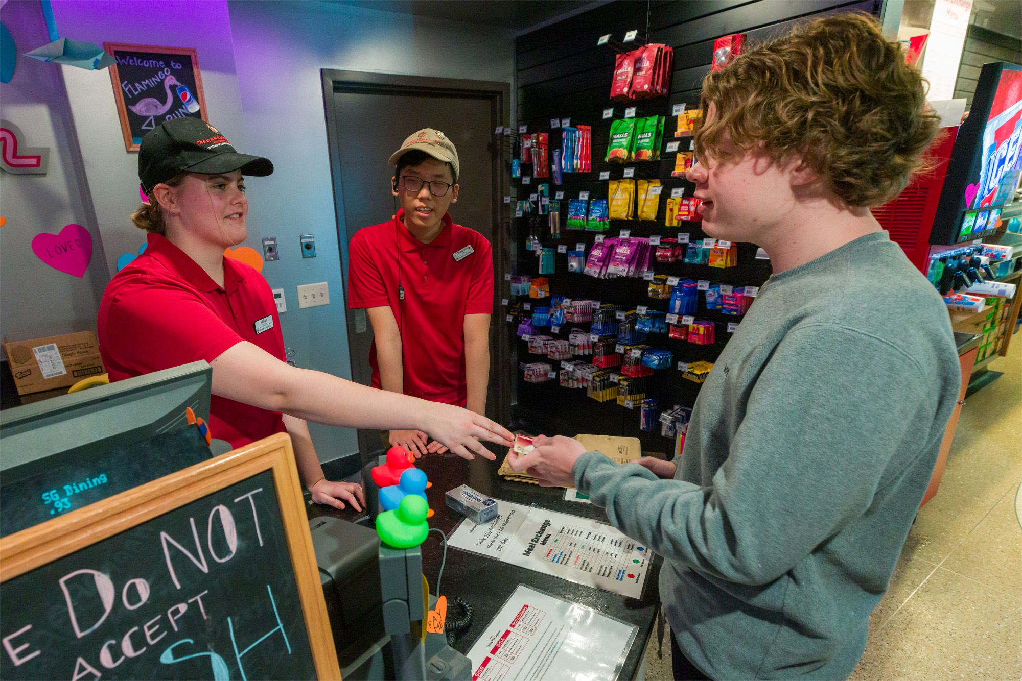 Dining Student Employee working the register
