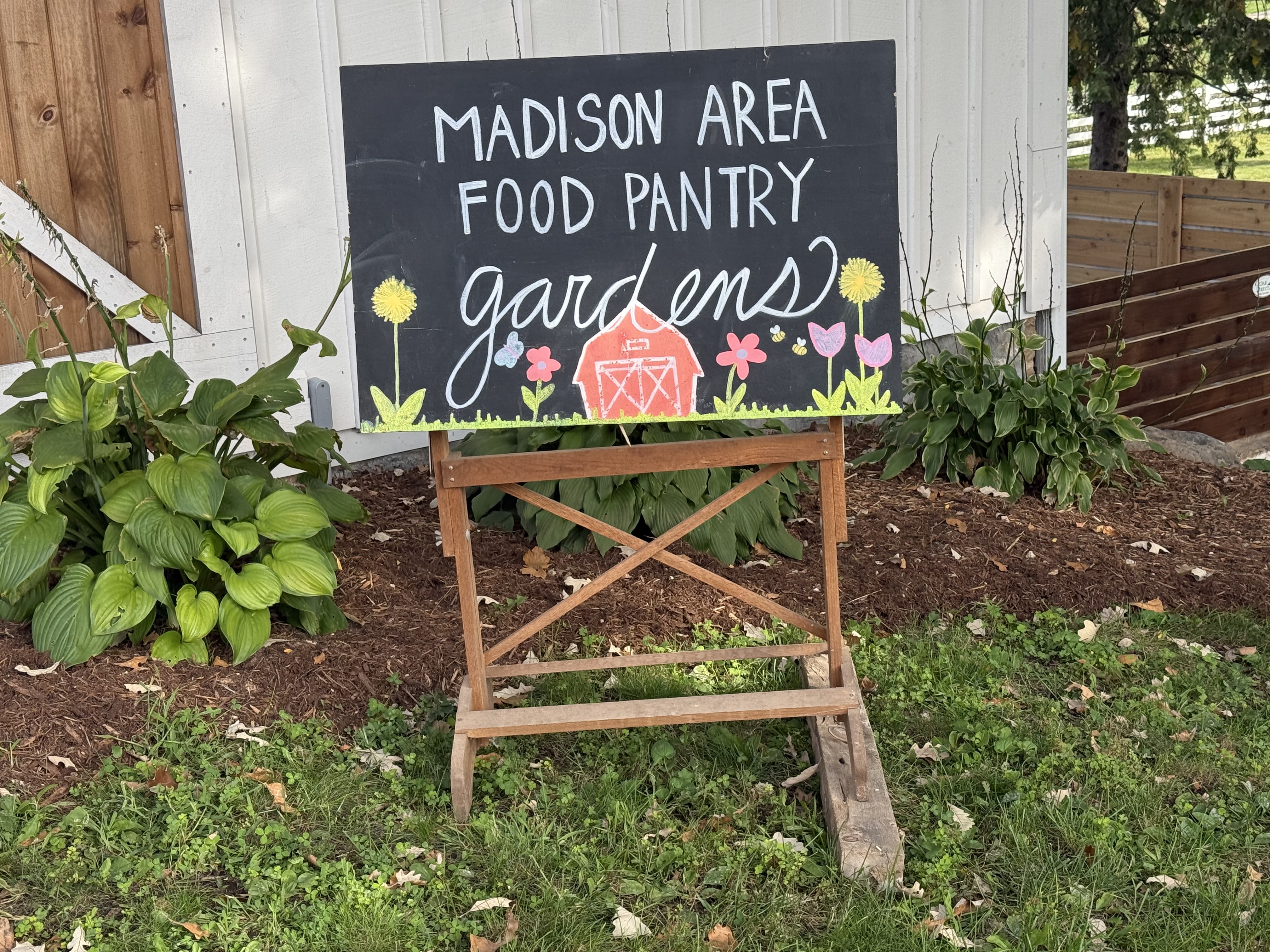 Madison Area Food Pantry Garden sign