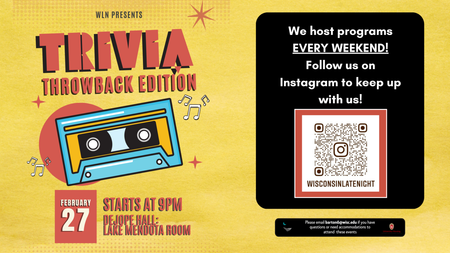 Throwback Trivis: Nostalgia Night! event graphic