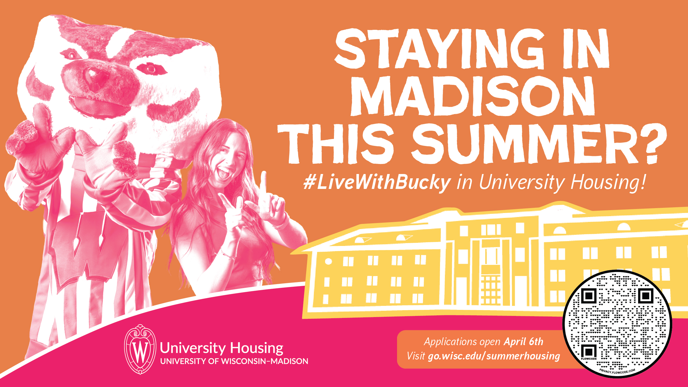 University Housing Summer Term promotional graphic