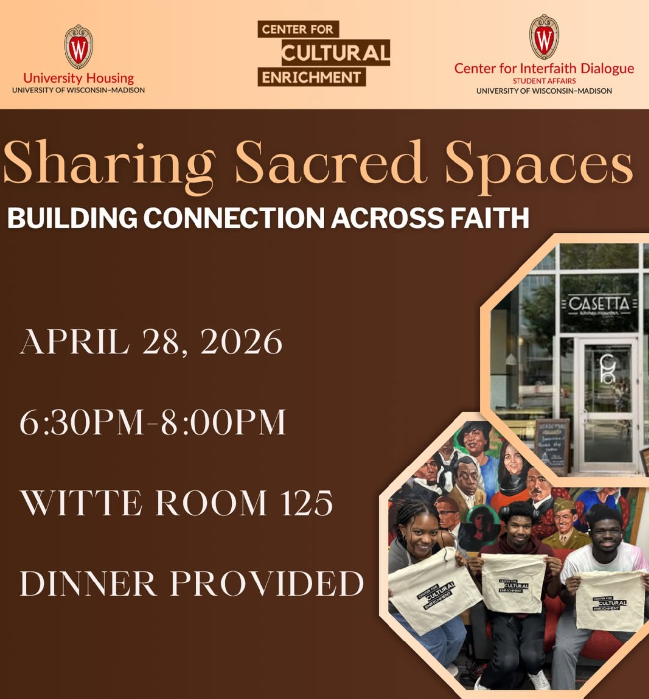 Sharing Sacred Spaces event graphic