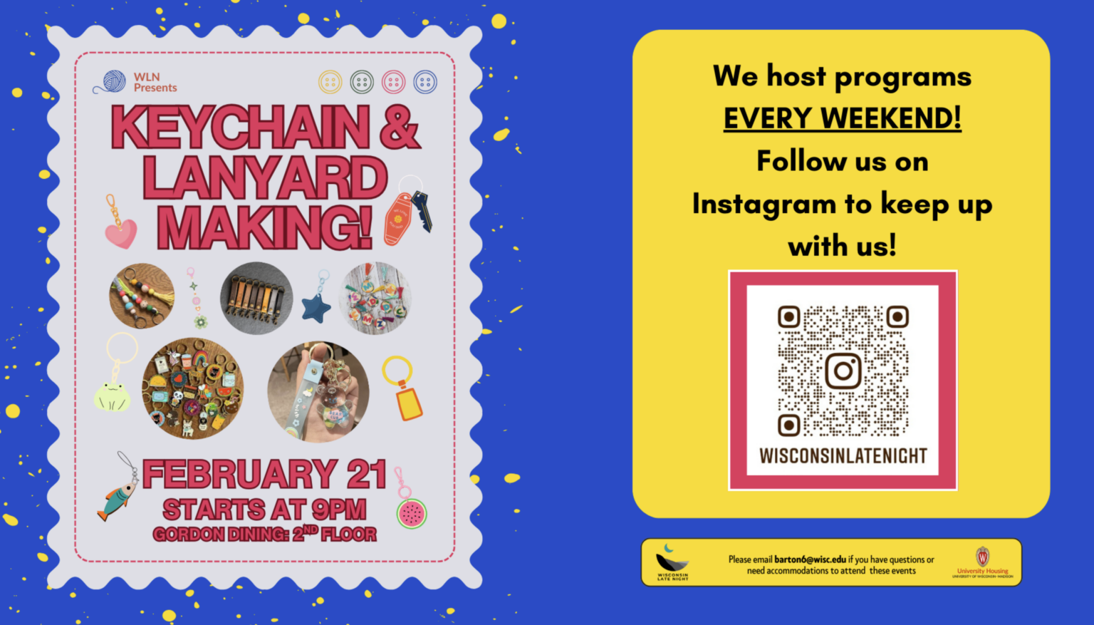Keychain & Lanyard Making event graphic