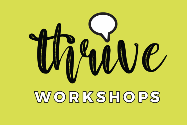 Thrive Workshops promotional graphic
