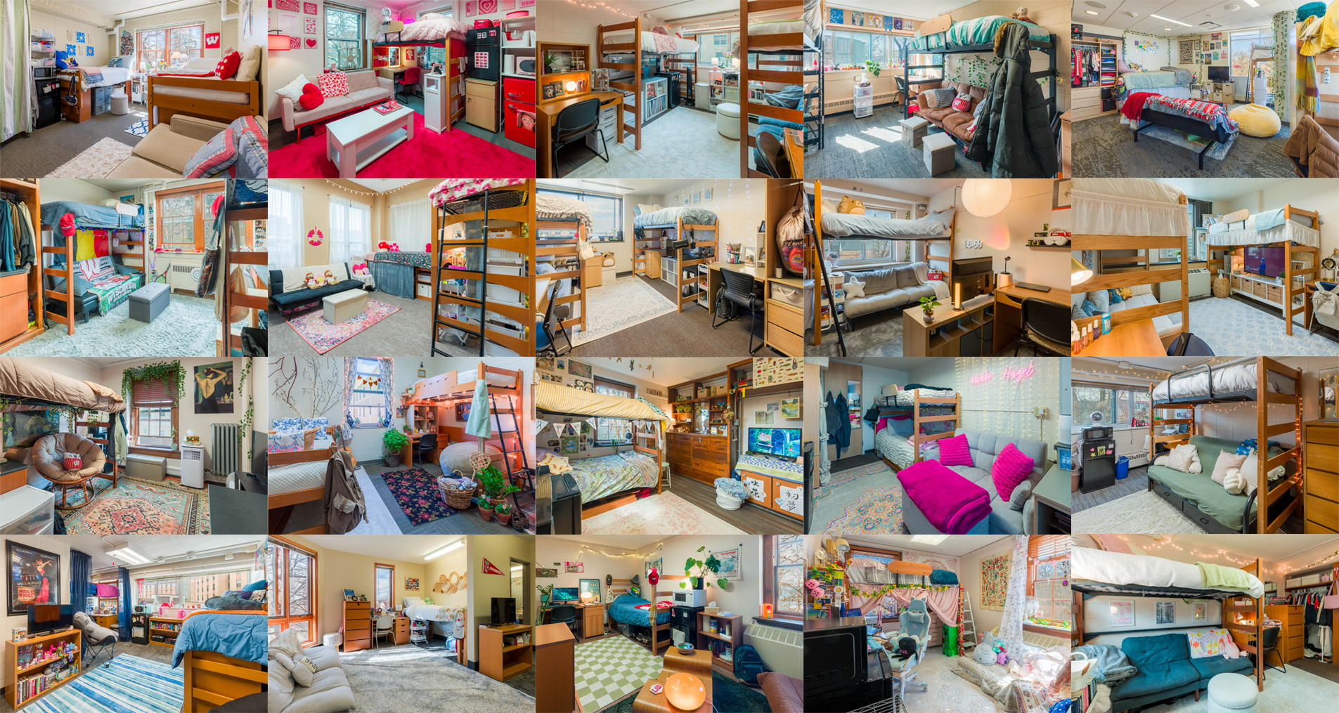 A collage of photos of Best Room Contest 2025 Finalists