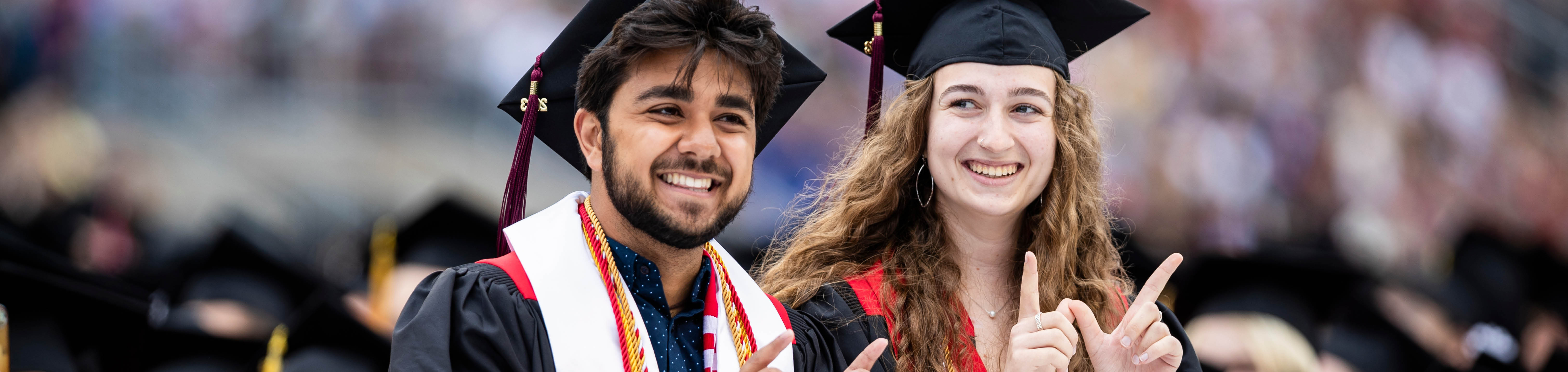 Akshay and Sammie at Graduation
