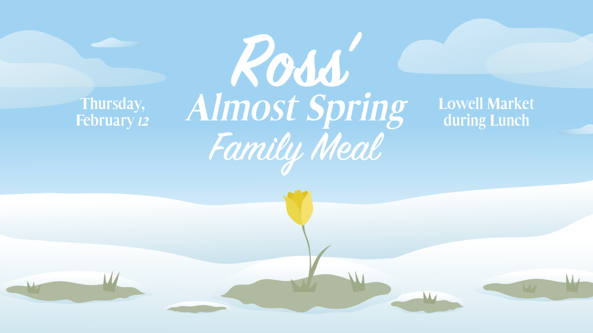 Ross' Almost Spring Family Meal event graphic