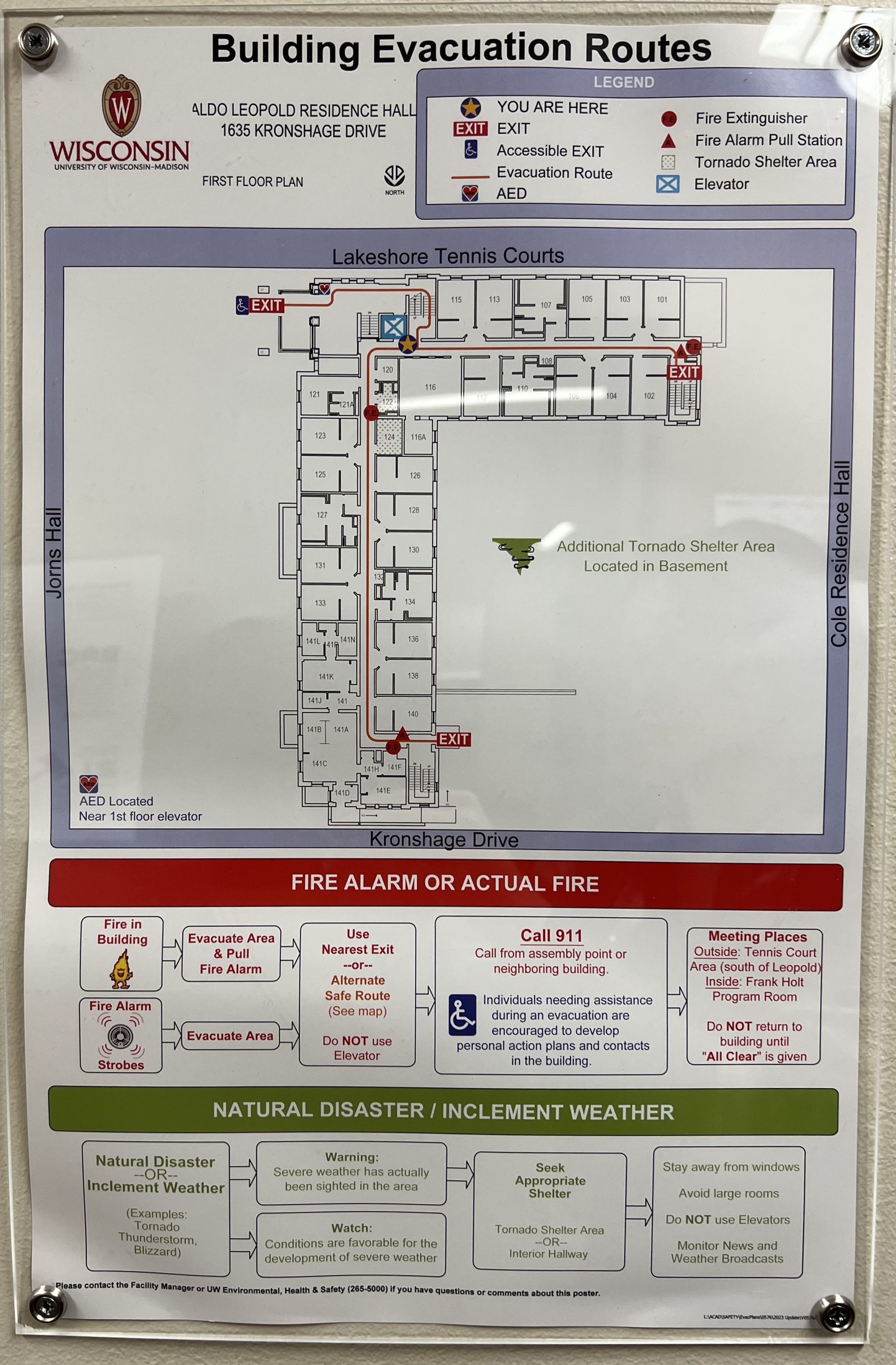 UW-Madison Egress Map