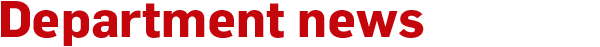 Department news