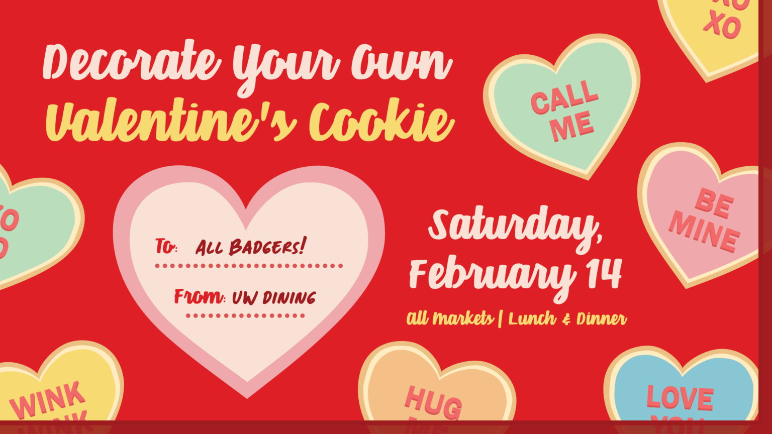 Decorate Your Own Valentine's Cookie event graphic
