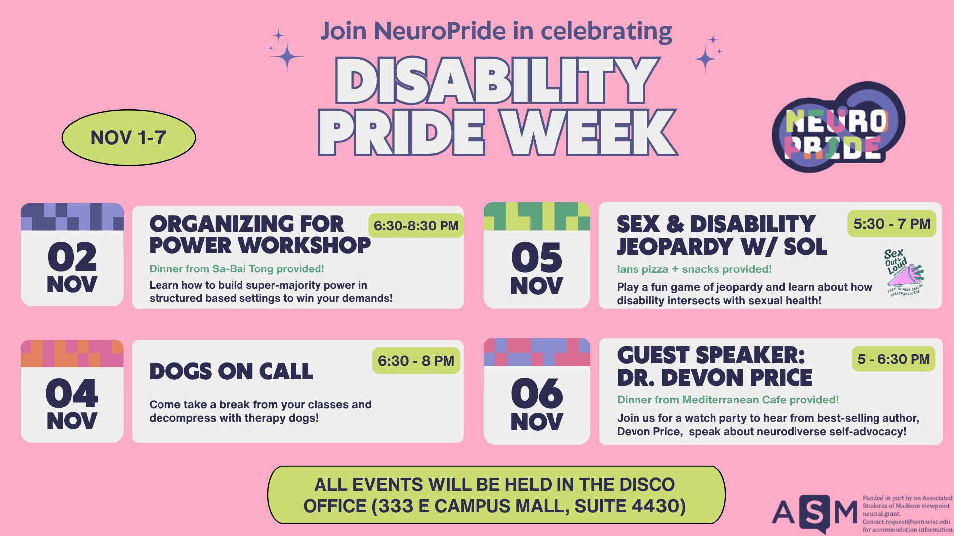 Disability Pride Week Promotional Graphic