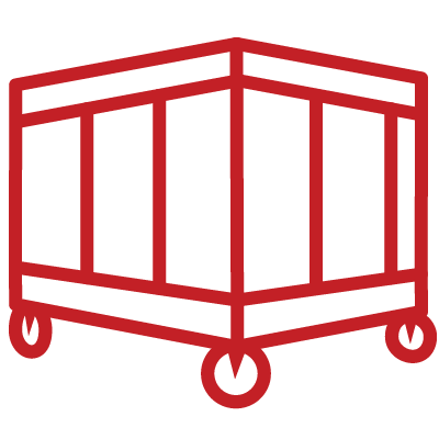 Moving cart icon