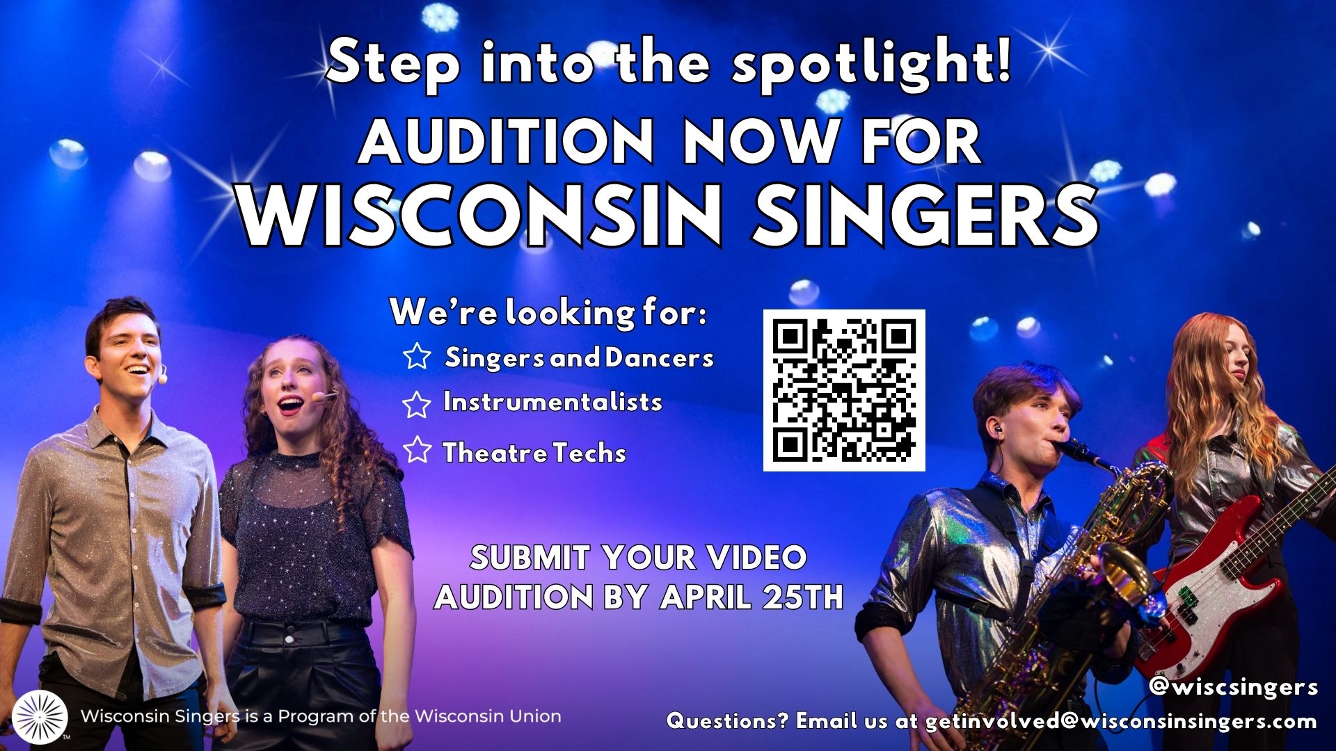 Wisconsin Singers Audition Graphic