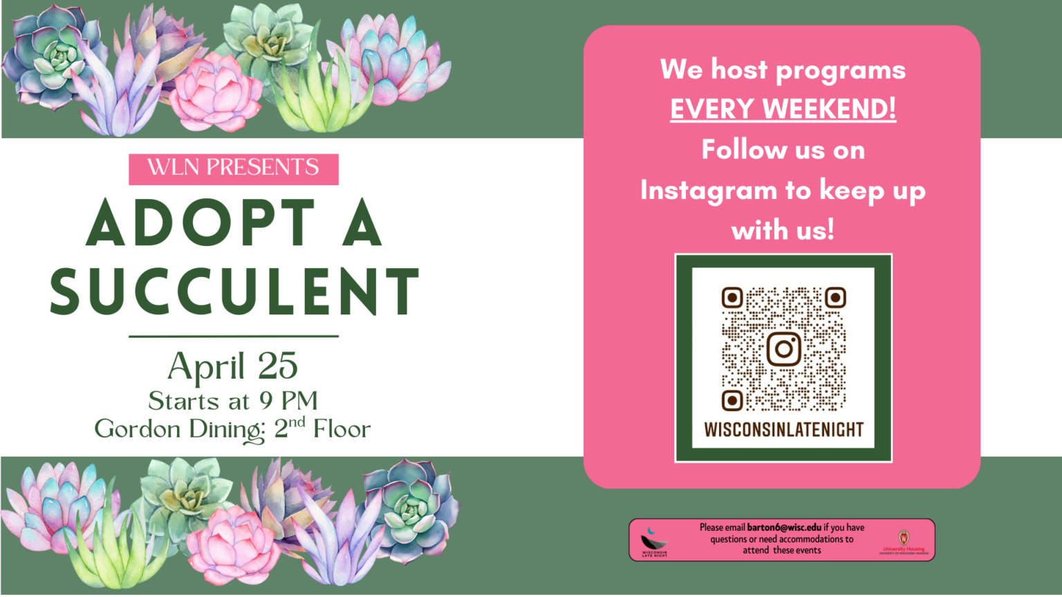 Adopt a Succulent event graphic