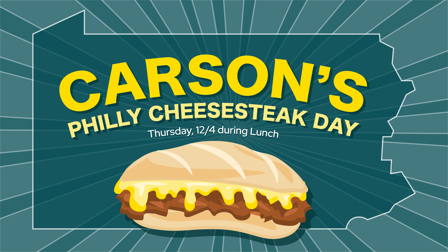 Carson's Philly Cheesesteak Day Lunch promotional image