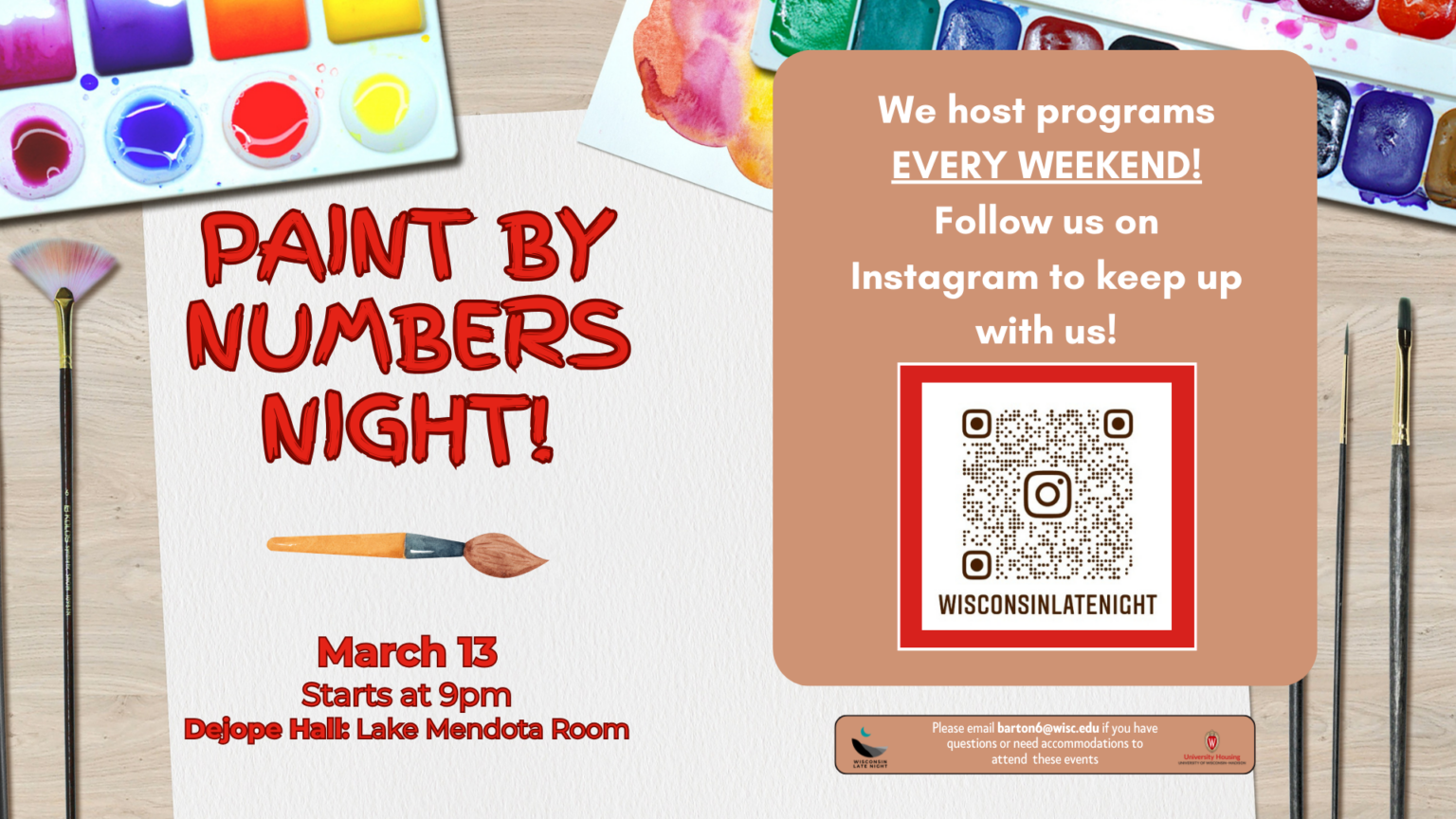 Paint by Numbers Night promotional image