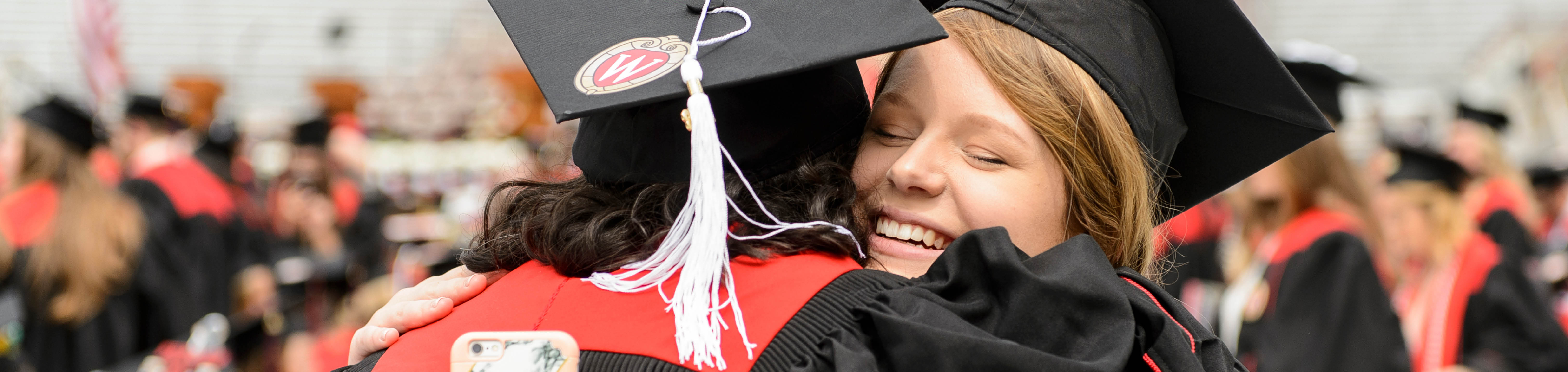 Carol and Miah at graduation