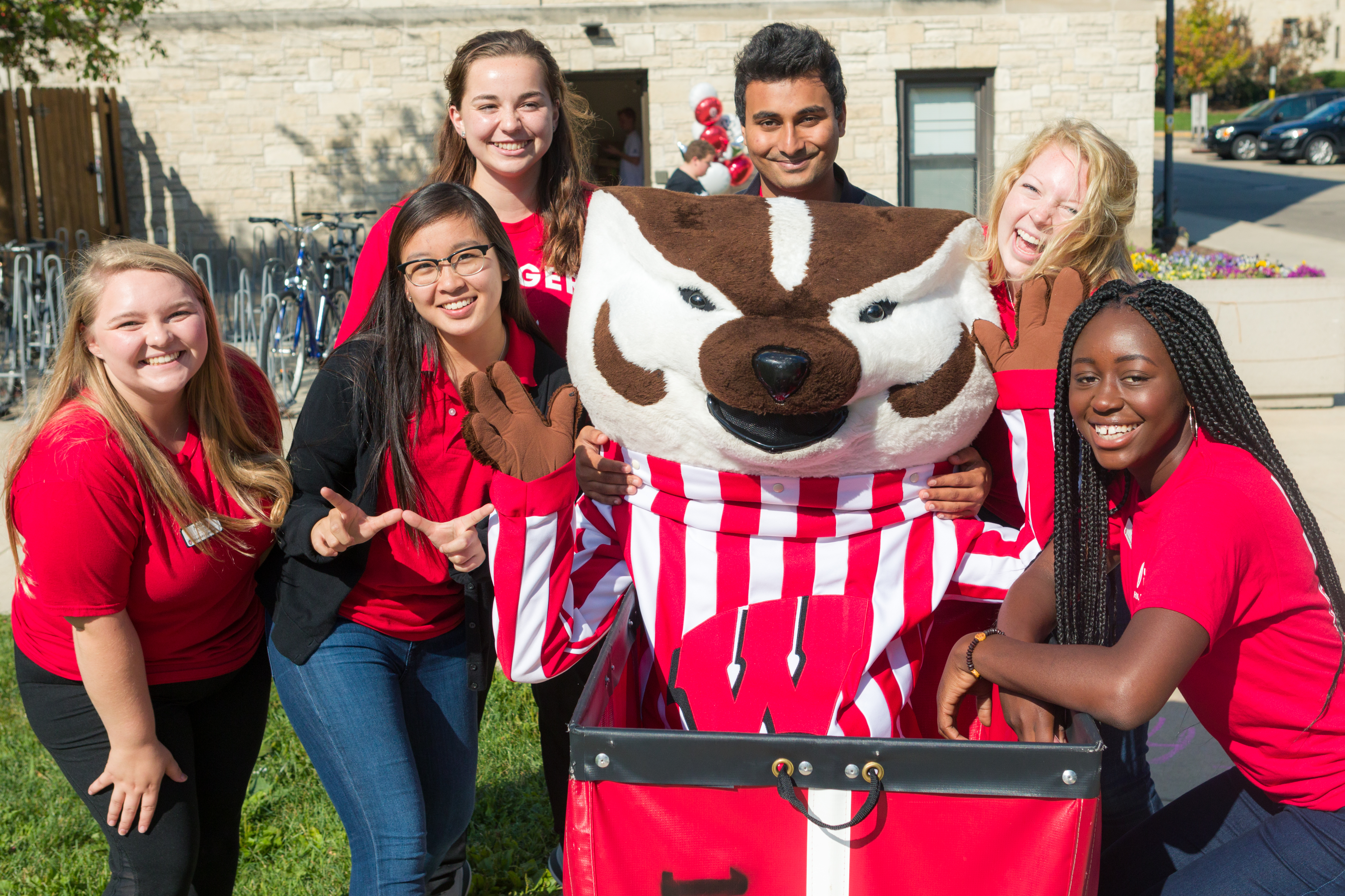 Bucky Badger and Badger Buddies University Housing photo