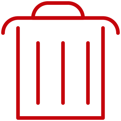 Trash can icon