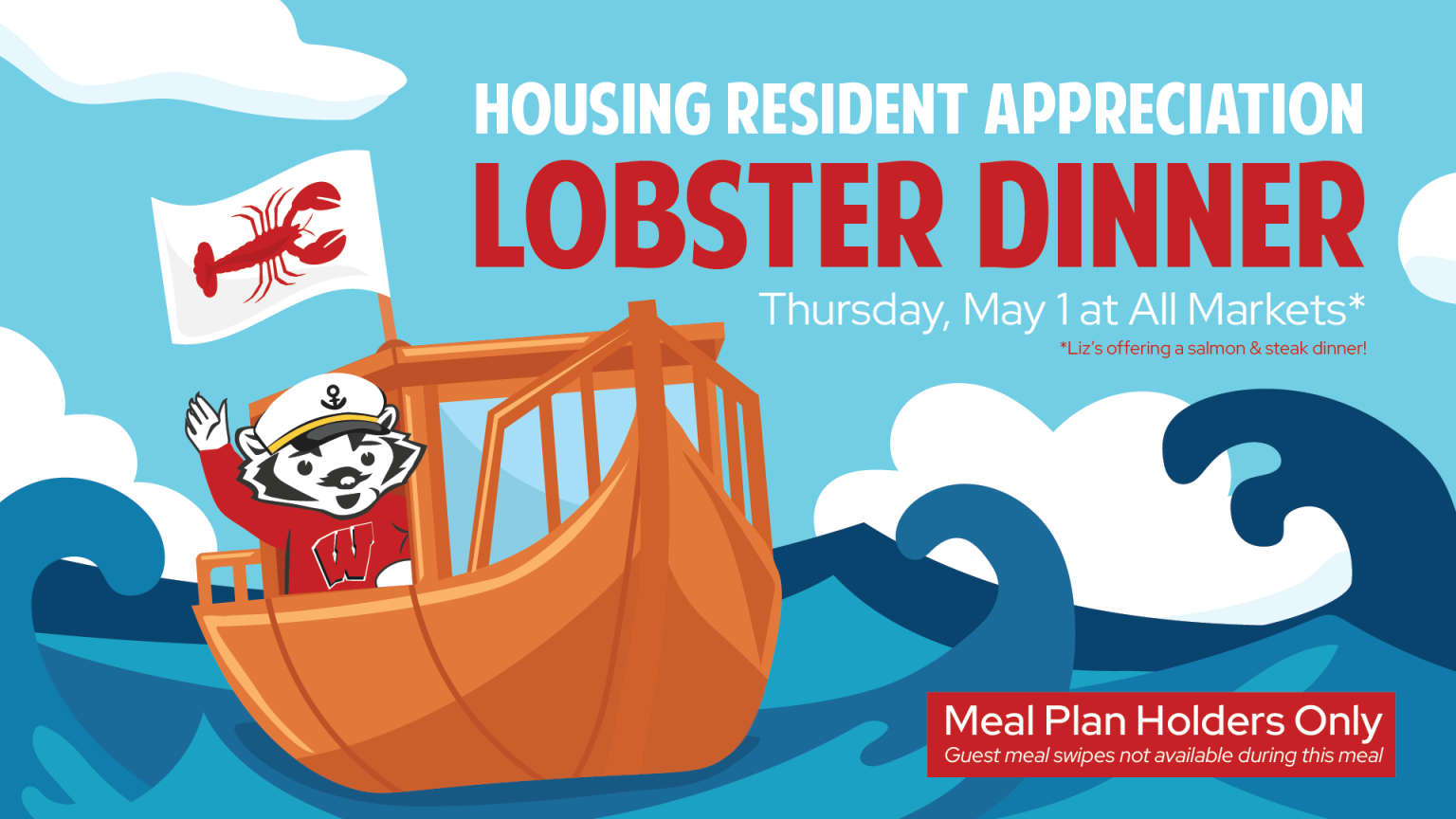 Housing Resident Appreciation Lobster Dinner promotional image