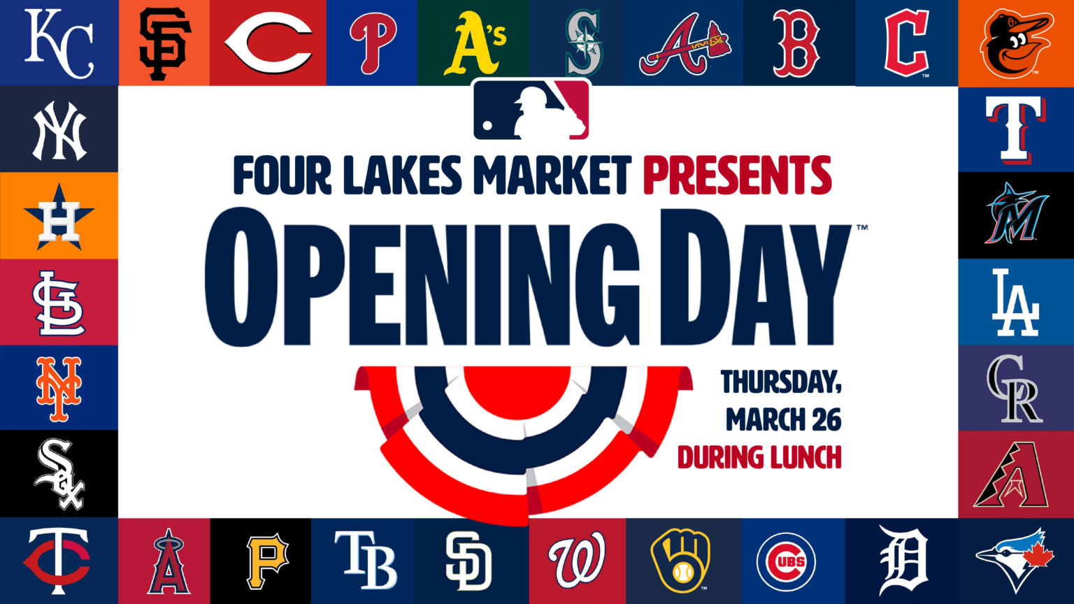 Opening Day Lunch Promotional Graphic