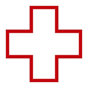 Red cross icon