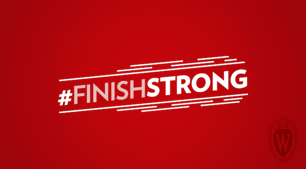 #FinishStrong Student Affairs graphic