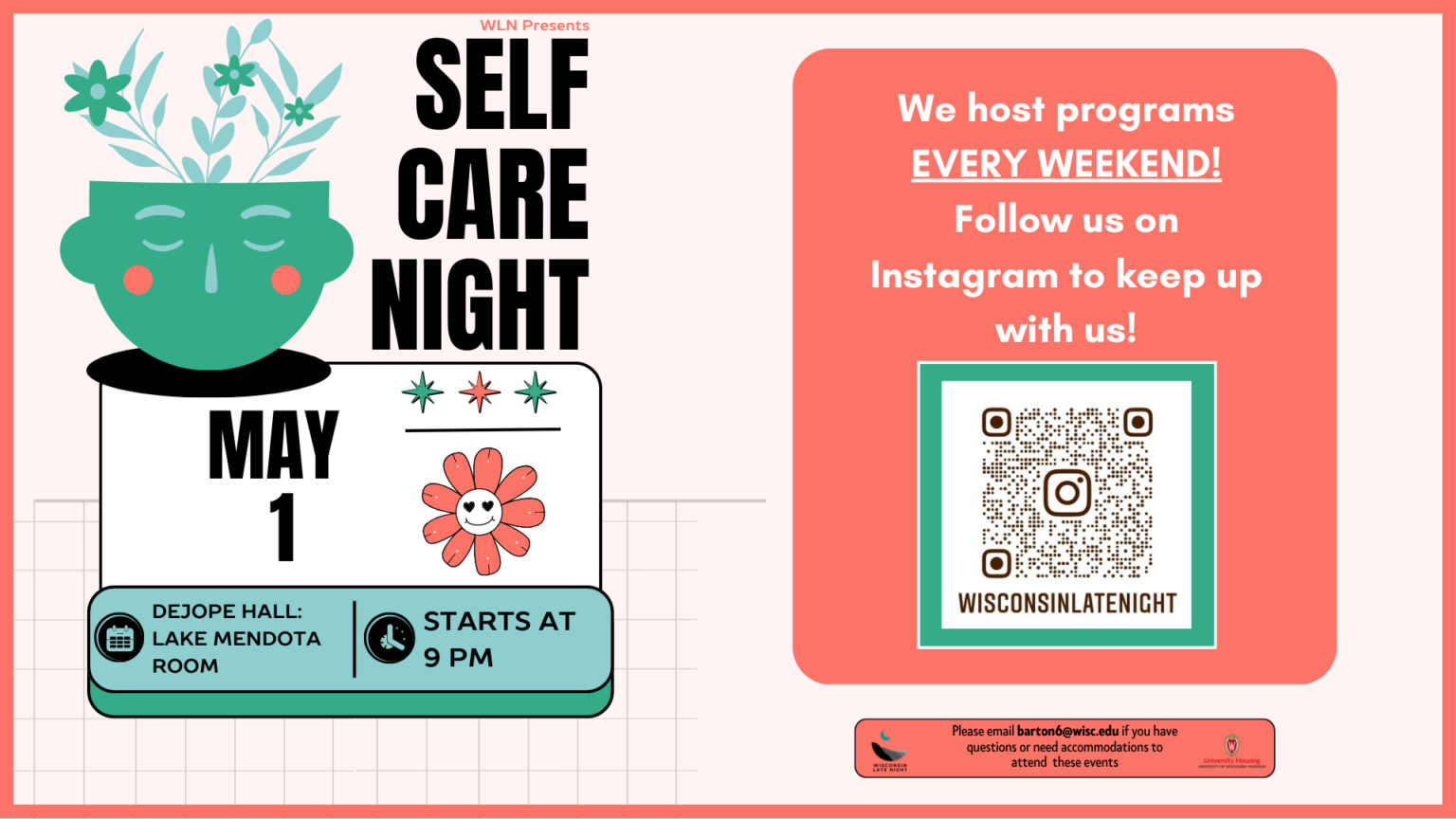 Self Care Night event graphic