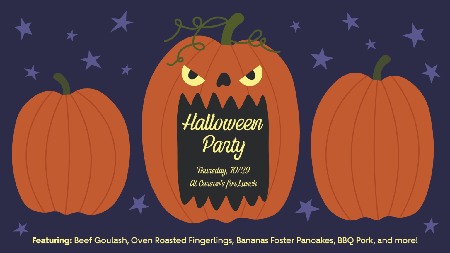 Halloween Party Promotional Graphic