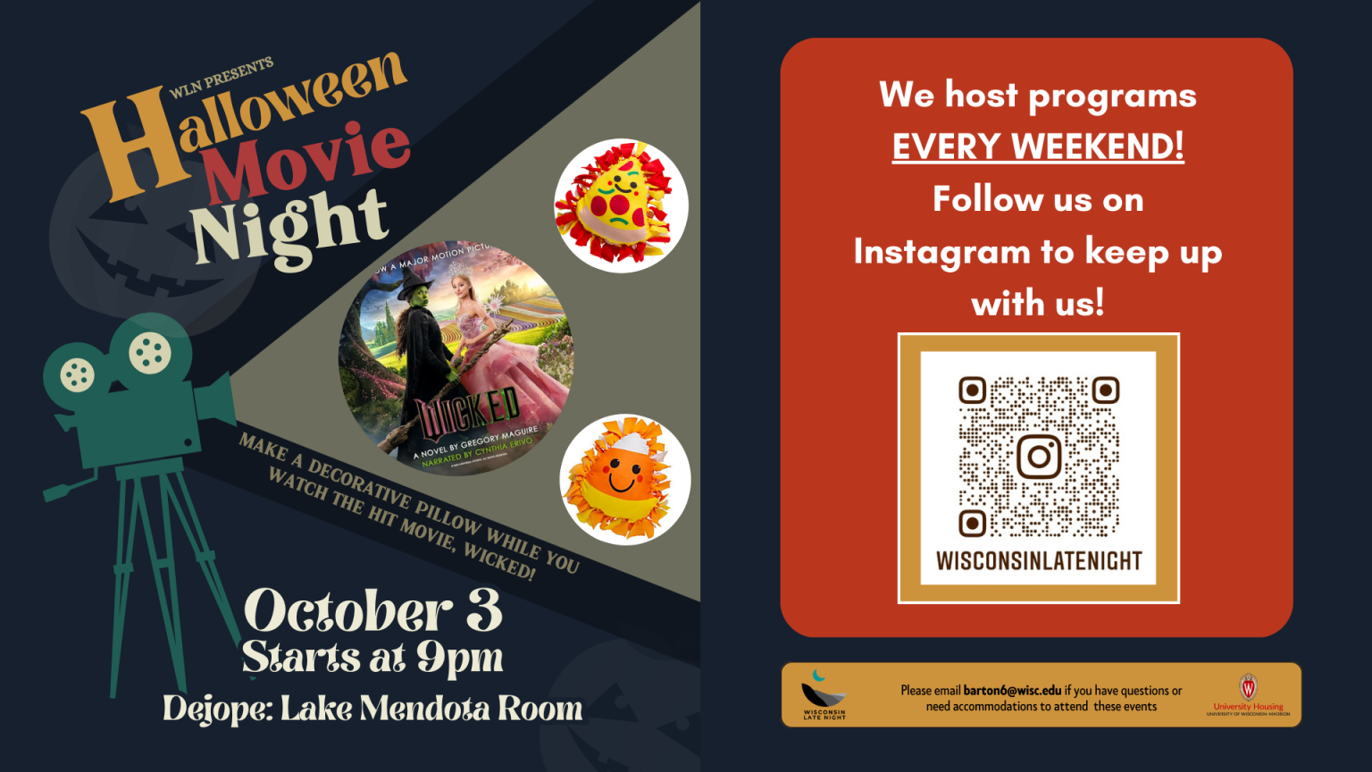 Tie Pillows & Movie Night promotional image